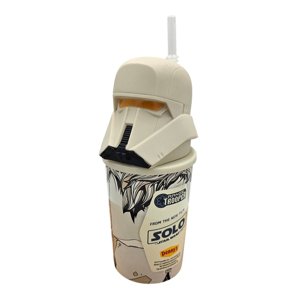 Star Wars Solo Denny's Sipper Range Trooper Helmet 20 oz Plastic 2018 Limited Ed